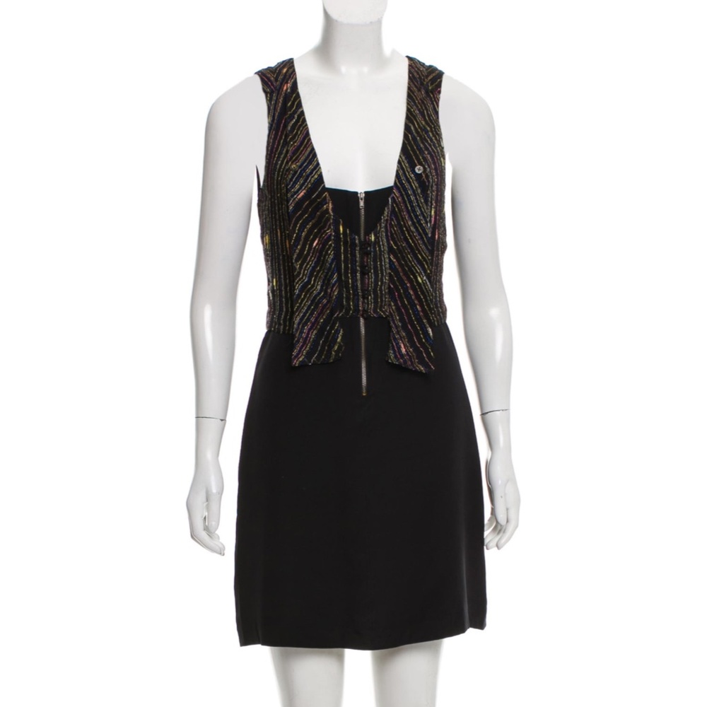 MAYLE Analina black silk dress, NWT, Size 6